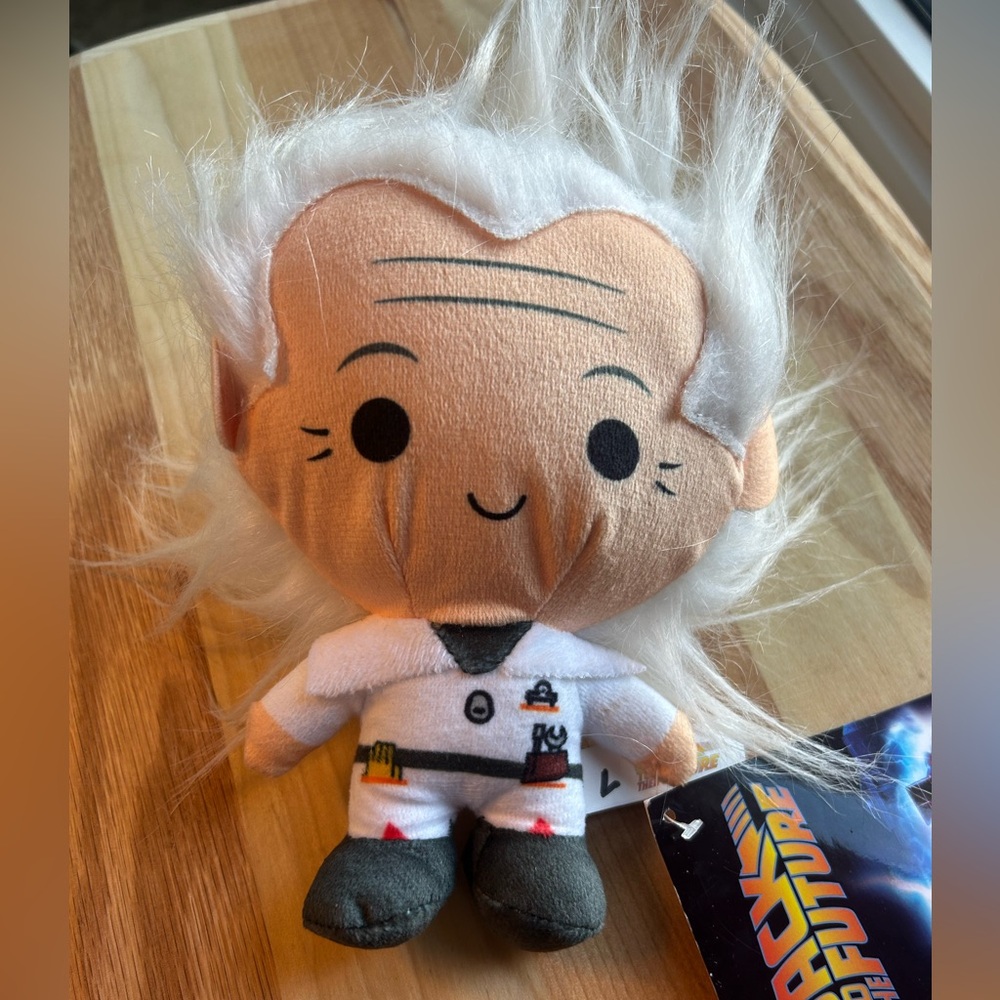 🏎️Back to the Future Doc Brown Plush Doll ⏱️ Universal Studios